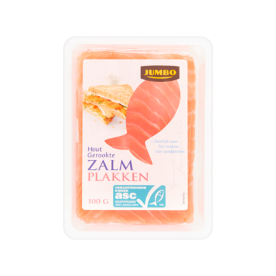 Huismerk Hout Gerookte Zalm Plakken